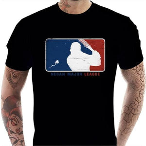T-shirt geek homme - Negan Major League - Couleur Noir - Taille S