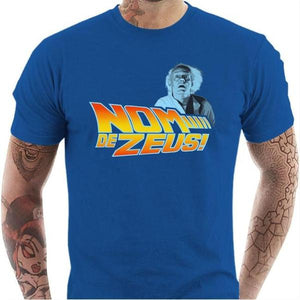 T-shirt geek homme - Nom de Zeus - Couleur Bleu Royal - Taille S