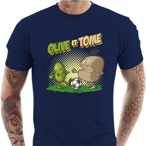 T-shirt geek homme - Olive et Tome - Couleur Bleu Nuit - Taille S