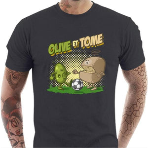 T-shirt geek homme - Olive et Tome - Couleur Gris Foncé - Taille S