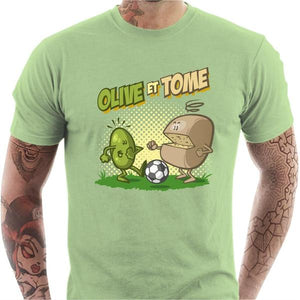 T-shirt geek homme - Olive et Tome - Couleur Tilleul - Taille S