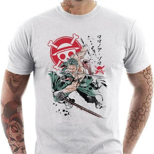 T-shirt geek homme - Pirate Hunter - Couleur Blanc - Taille S