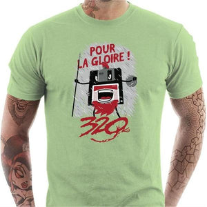 T-shirt geek homme - Pour la gloire ! - Couleur Tilleul - Taille S