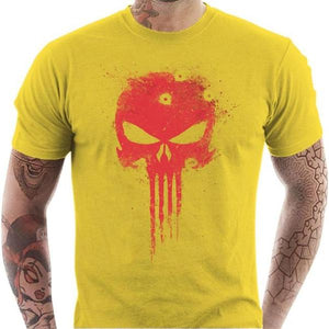 T-shirt geek homme - Punisher - Couleur Jaune - Taille S