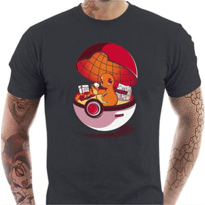 T-shirt geek homme - Red Poke House - Couleur Gris Foncé - Taille S