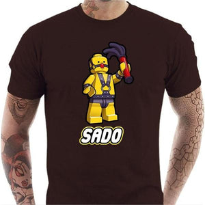 T-shirt geek homme - Sado - Couleur Chocolat - Taille S