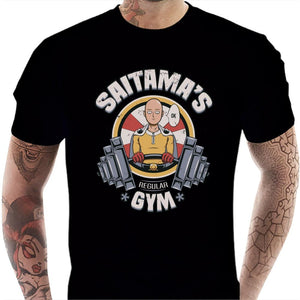 T-shirt geek homme - Saitama’s gym - Couleur Noir - Taille S