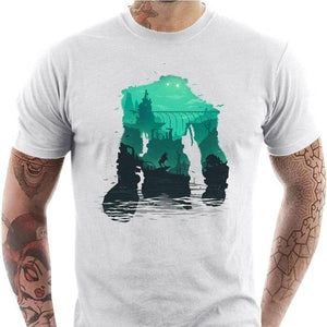 T-shirt geek homme - Shadow of the Colossus - Couleur Blanc - Taille S