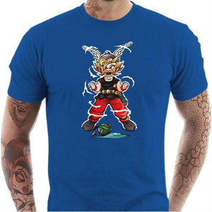 T-shirt geek homme - Super Gaulois ! - Couleur Bleu Royal - Taille S