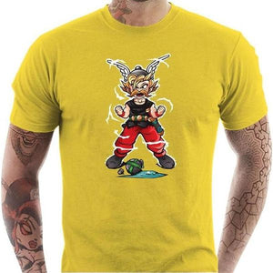 T-shirt geek homme - Super Gaulois ! - Couleur Jaune - Taille S