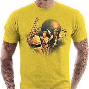 T-shirt geek homme - The Big Starwarski - Couleur Jaune - Taille S