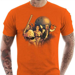T-shirt geek homme - The Big Starwarski - Couleur Orange - Taille S