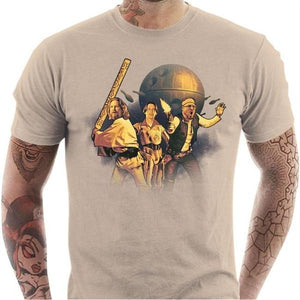 T-shirt geek homme - The Big Starwarski - Couleur Sable - Taille S