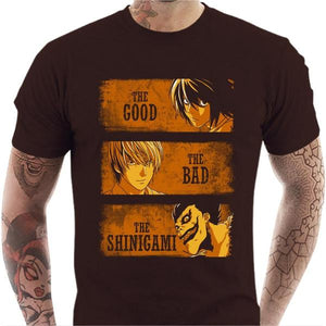 T-shirt geek homme - The Shinigami – le Bon la Brute et le Truand - Couleur Chocolat - Taille S