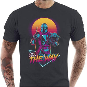 T-shirt geek homme - This is the way - Couleur Gris Foncé - Taille S