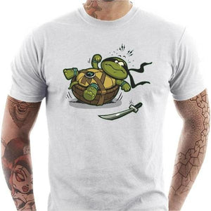 T-shirt geek homme - Turtle Loser - Couleur Blanc - Taille S