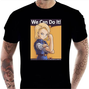 T-shirt geek homme - We can do it - Couleur Noir - Taille S
