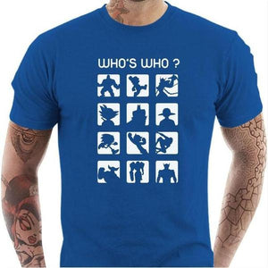 T-shirt geek homme - Who's Who ? - Couleur Bleu Royal - Taille S