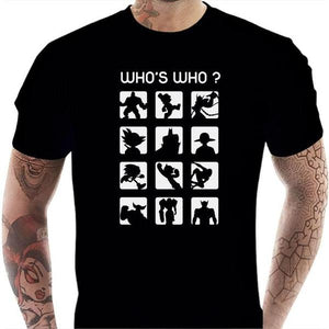 T-shirt geek homme - Who's Who ? - Couleur Noir - Taille S