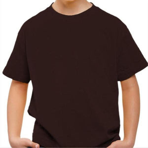 T-shirt vierge - Enfant - Couleur Chocolat - Taille 4 ans