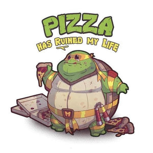 Turtle Pizza - Tortue Ninja - Couleur Blanc