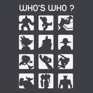 Who's who ? - Couleur Gris Foncé