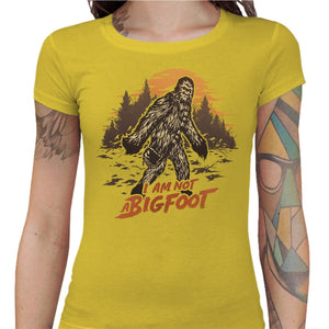 T-shirt Geekette - I'am not a Bigfoot