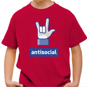 T-shirt Enfant Geek - Antisocial