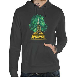 sweat-may-the-triforce-be-with-you-coton-bio-dark-grey