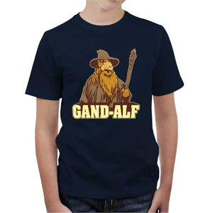 tshirt-enfant-gandalf-coton-bio-bleu-nuit