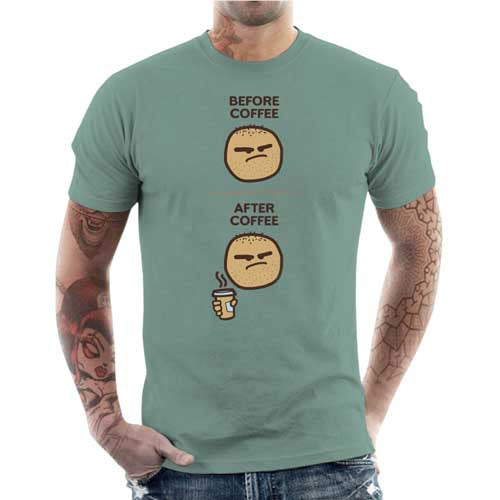 T-shirt geek homme - Coffee