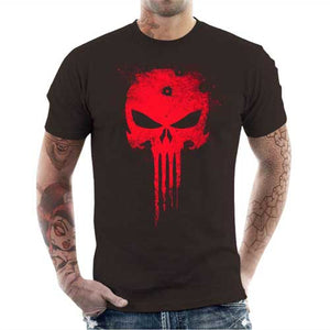 tshirt-homme-punisher-coton-bio-chocolat