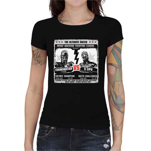 T-shirt Geekette - Machine league