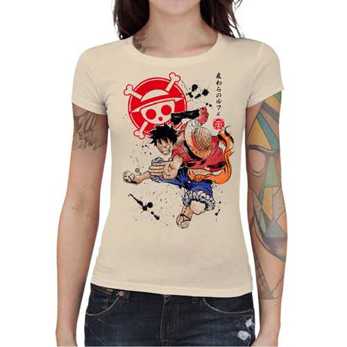 T-shirt Geekette Captain Luffy