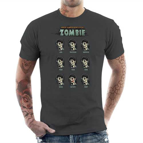 T-shirt geek homme - Mieux comprendre votre Zombie