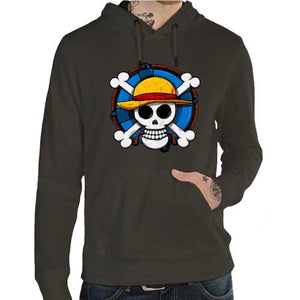 sweat-one-piece-skull-coton-bio-dark-khaki