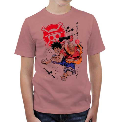 T-shirt enfant geek Captain Luffy