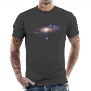 tshirt-homme-i-am-here-coton-bio-gris-fonce