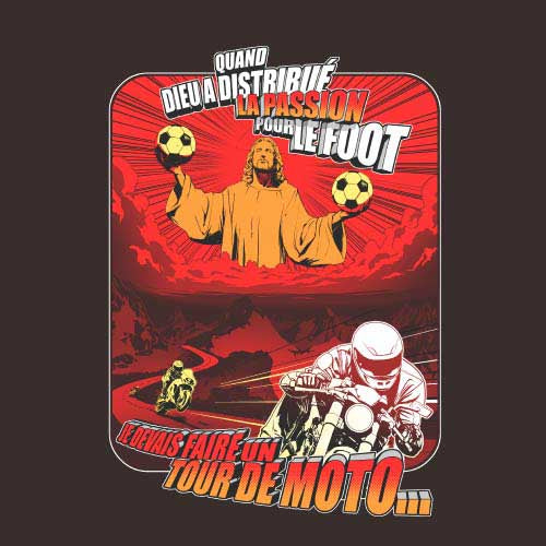 T SHIRT MOTO - Passion
