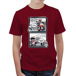 tshirt-enfant-cest-quoi-le-guidonnage-coton-bio-rouge