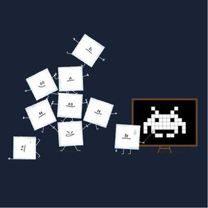 tshirt-pixel-training-coton-bio-bleu-nuit