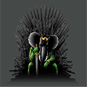 tshirt-unexpected-king-coton-bio-gris-fonce