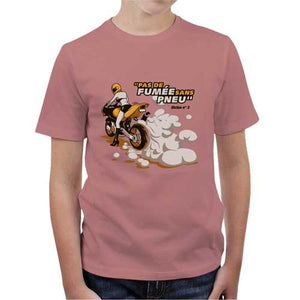 tshirt-enfant-pas-de-fumee-sans-pneu-coton-bio-petal-rose