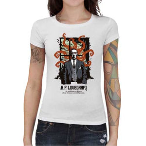 tshirt-femme-howard-phillips-lovercraft-coton-bio-blanc