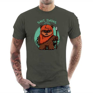 tshirt-homme-save-ewoks-coton-bio-army