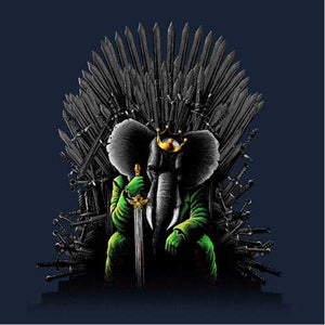 tshirt-unexpected-king-coton-bio-bleu-nuit
