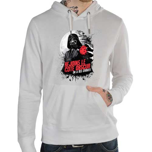 Sweatshirt Star Wars - Dark Vador Avec Sabre Laser, Coupe Classique, Licence Officielle