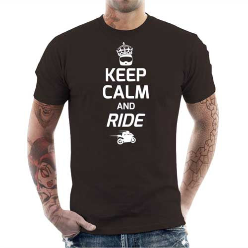 T shirt Motard homme - Keep Calm and Ride