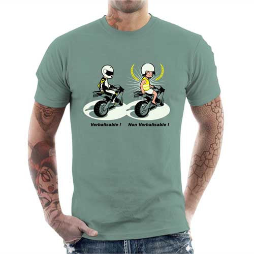 T shirt Motard homme - Verbalisable