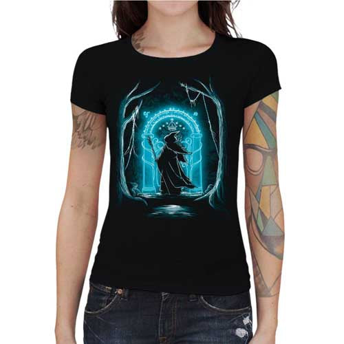 T-shirt Geekette - Speak friend